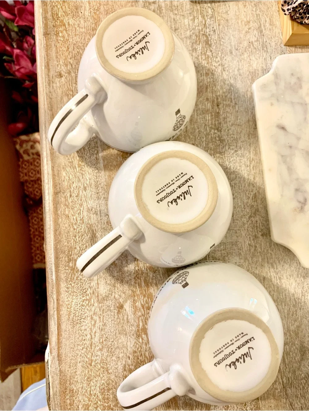 NEW Juliska L'amour Toujours Breakfast Cup - set of 3